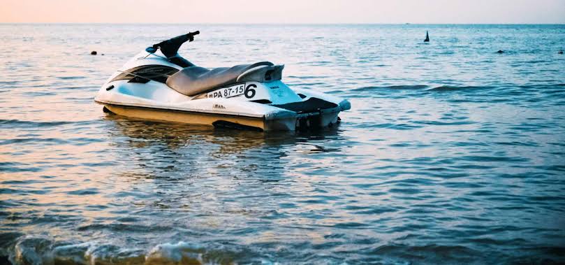 Jet skiing activity in the waters of Rushikonda Beach, Best places to visit in Visakhapatnam